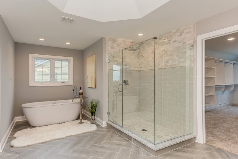 Contemporary Walk-In Shower